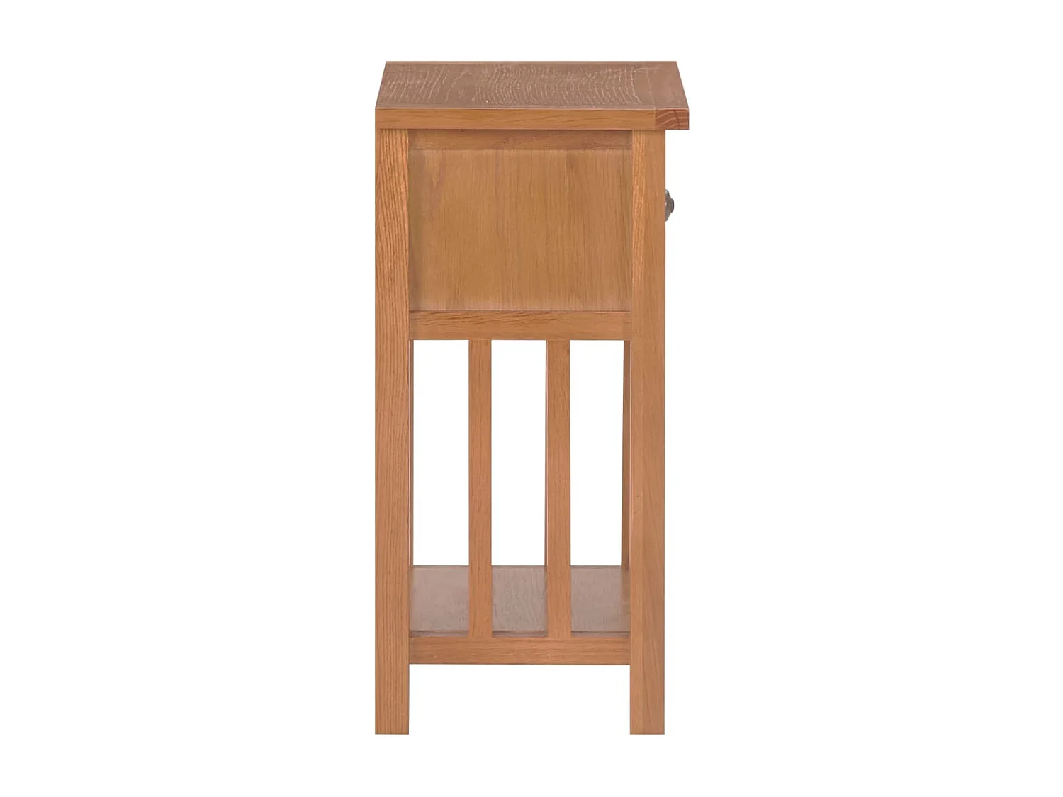 Table d'appoint avec tiroir bois beige 35 x 27 x 55 cm DEC032580