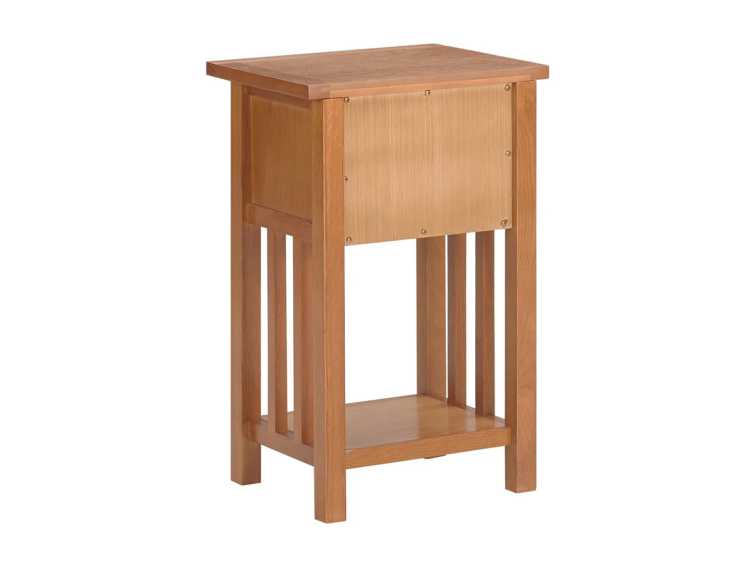 Table d'appoint avec tiroir bois beige 35 x 27 x 55 cm DEC032580