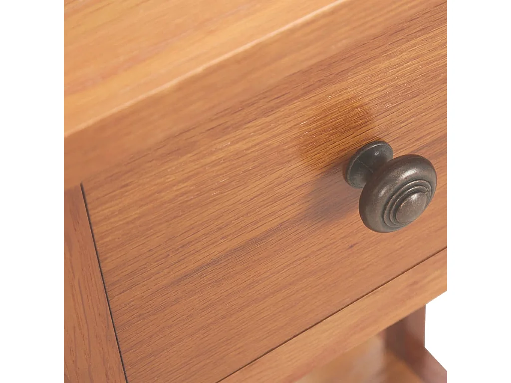 Table d'appoint avec tiroir bois beige 35 x 27 x 55 cm DEC032580