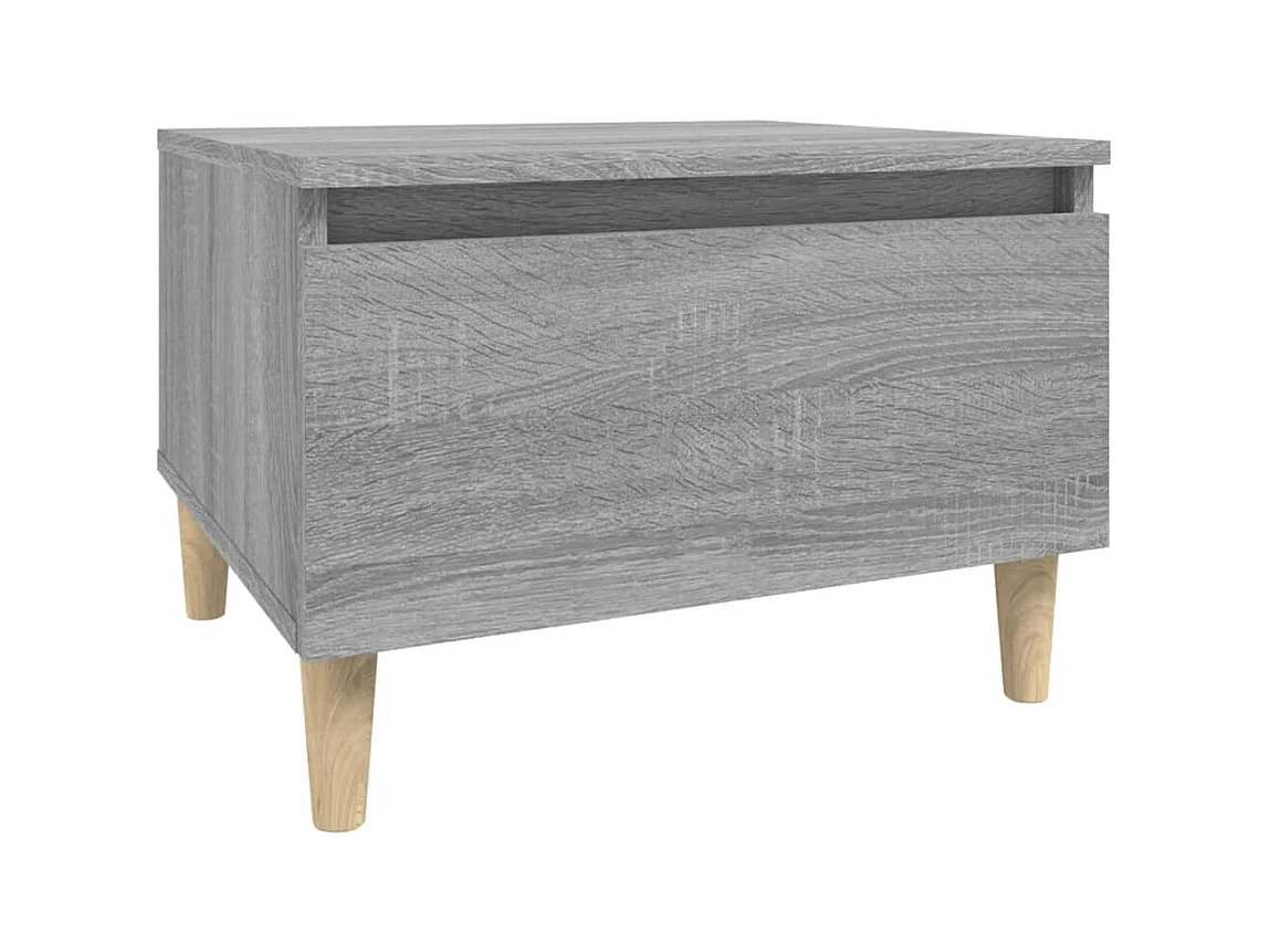 Table d'appoint table basse bois marron 50 x 46 x 35 cm DEC032533