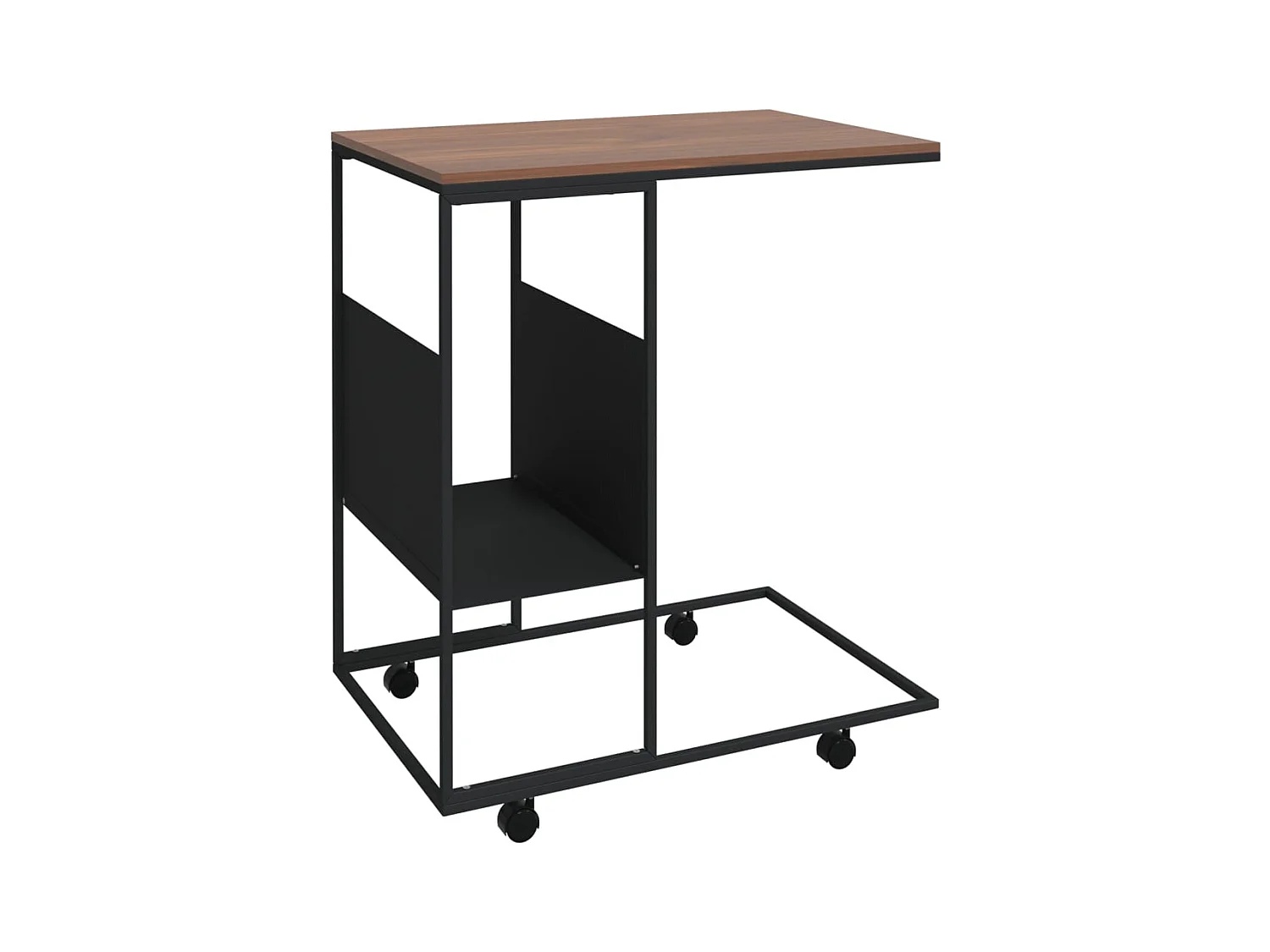 Table d'appoint en forme bois marron 55 x 36 x 63.5 cm DEC031301