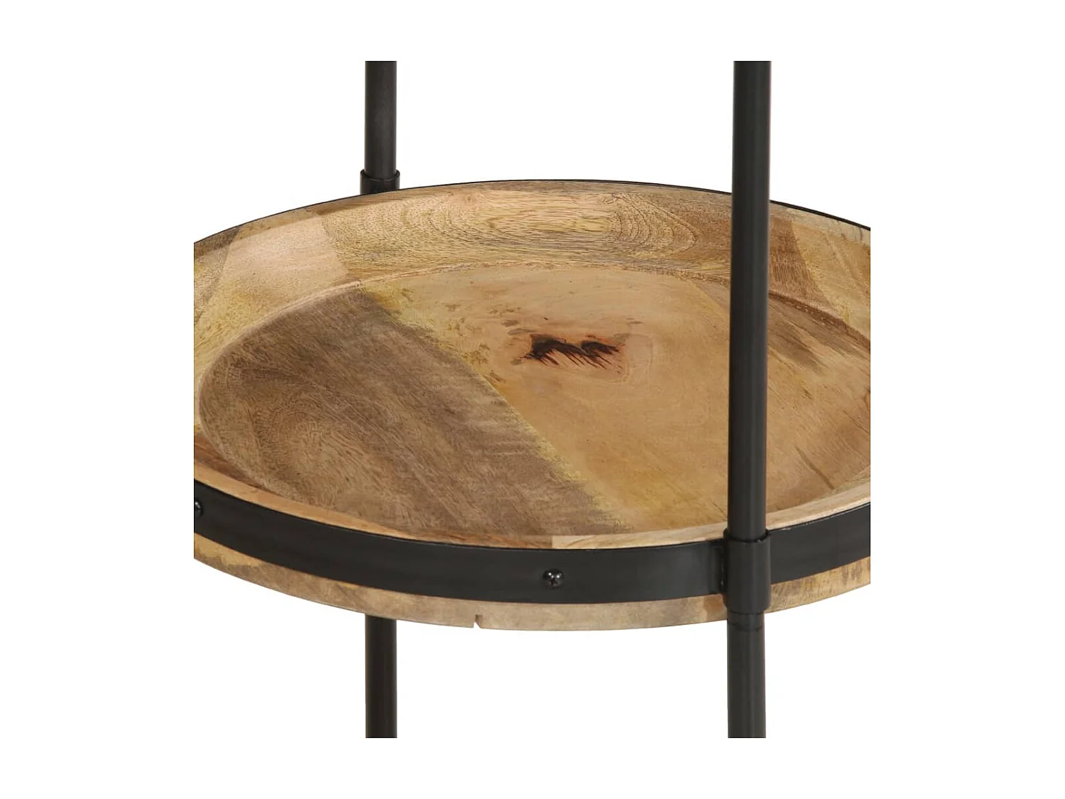 Table d'appoint à 3 bois marron 55 x 55 x 83 cm DEC032556