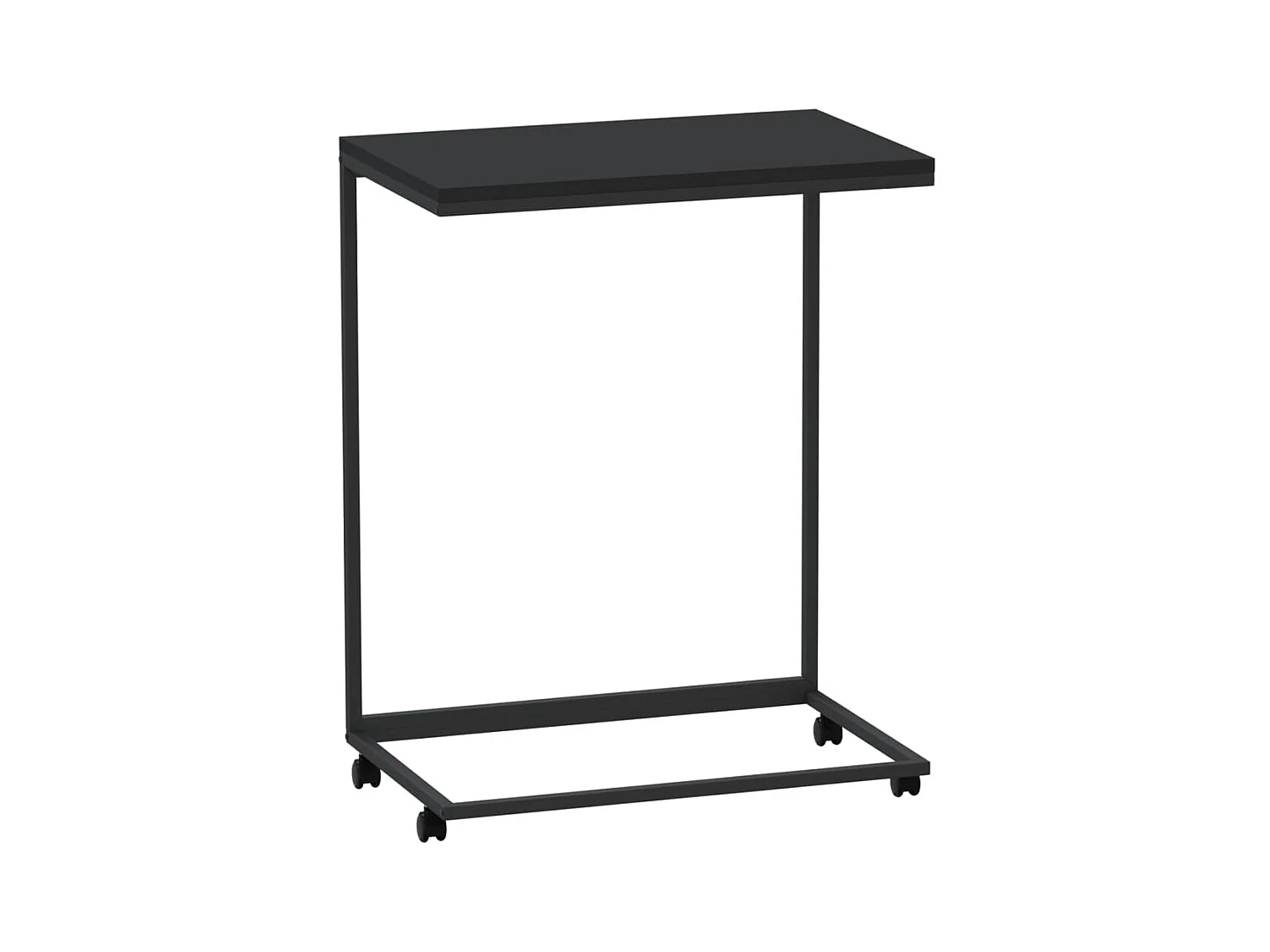 Table d'appoint en forme bois marron 55 x 35 x 70 cm DEC031299