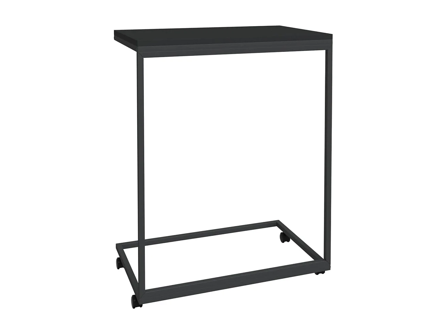 Table d'appoint en forme bois marron 55 x 35 x 70 cm DEC031299