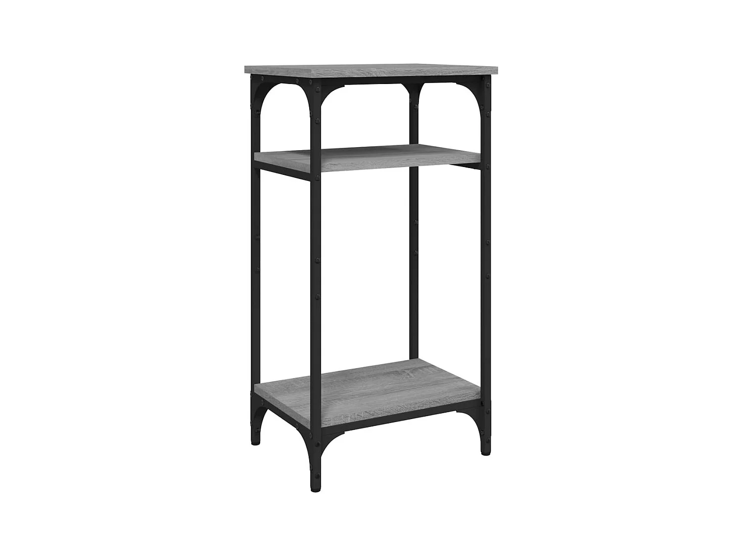 Table d'appoint bout de bois marron 40 x 30 x 75 cm DEC032526