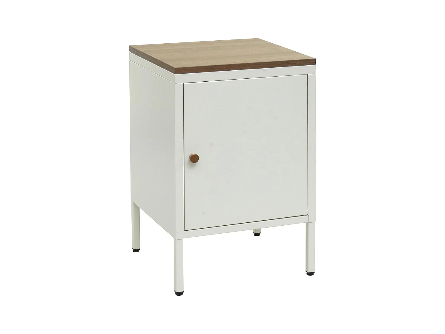 Petit meuble de rangement blanche 63 x 40 x 40 cm MED04081