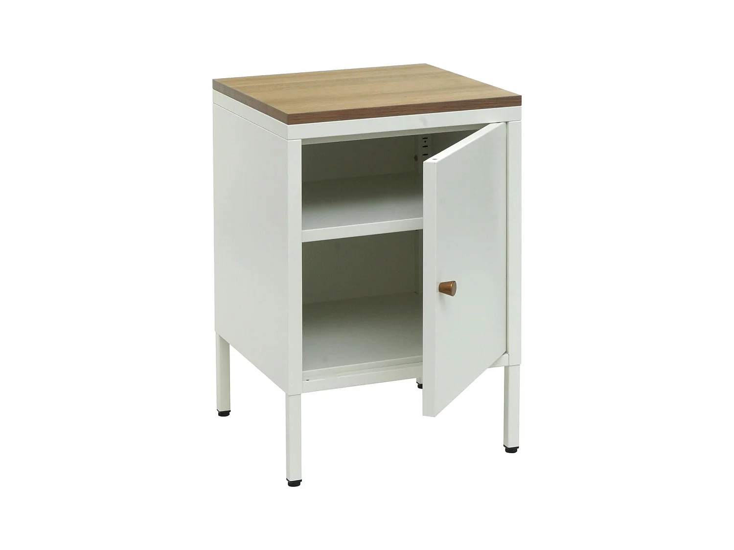 Petit meuble de rangement blanche 63 x 40 x 40 cm MED04081