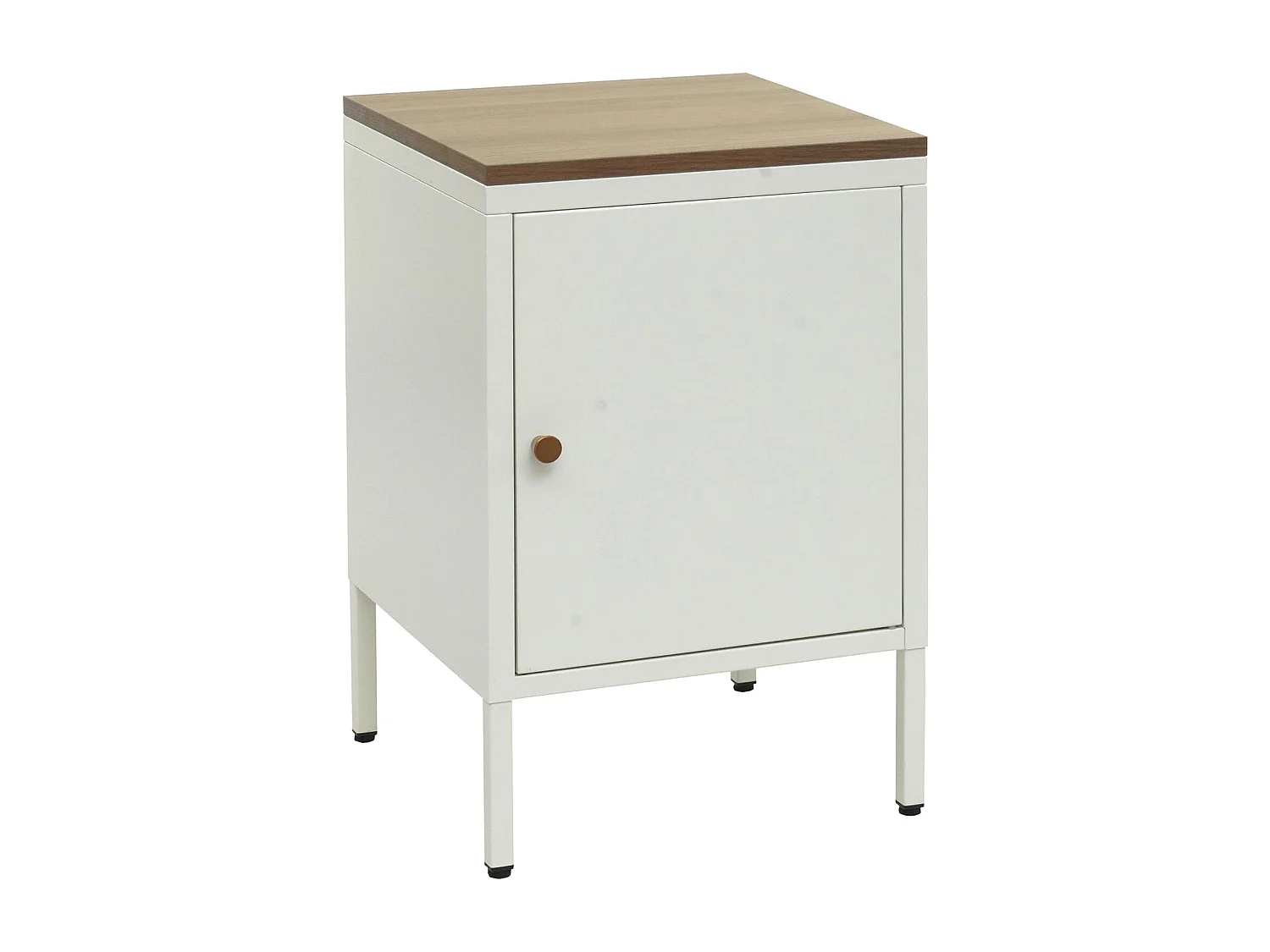 Petit meuble de rangement blanche 63 x 40 x 40 cm MED04081