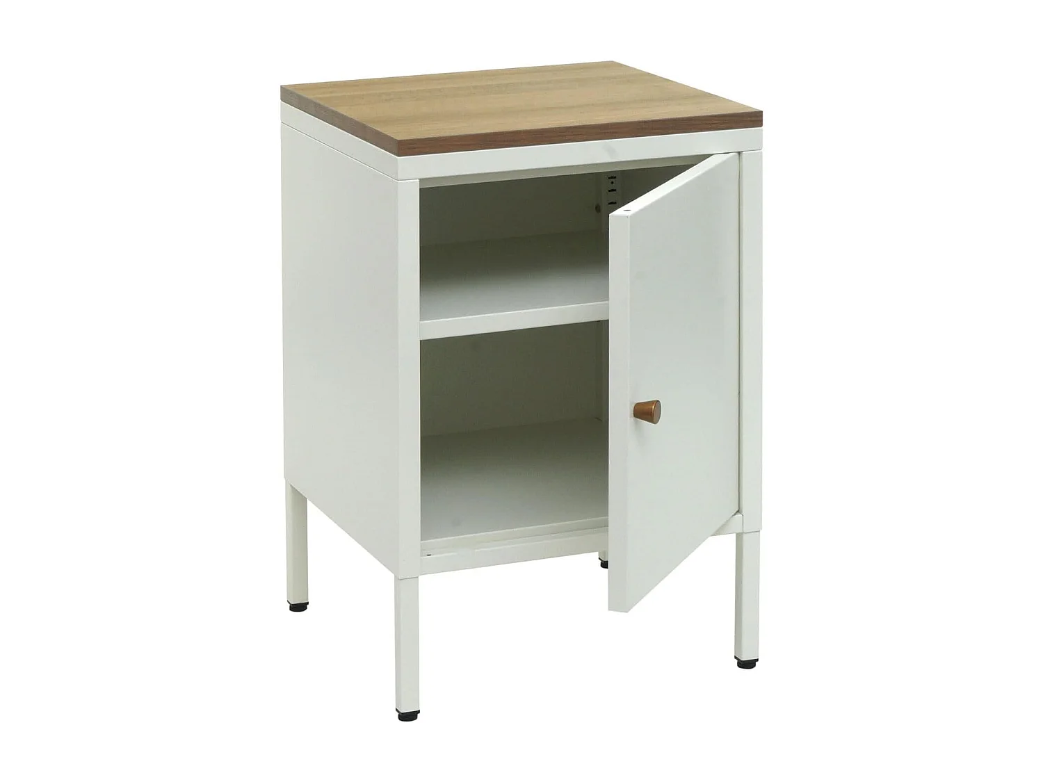 Petit meuble de rangement blanche 63 x 40 x 40 cm MED04081