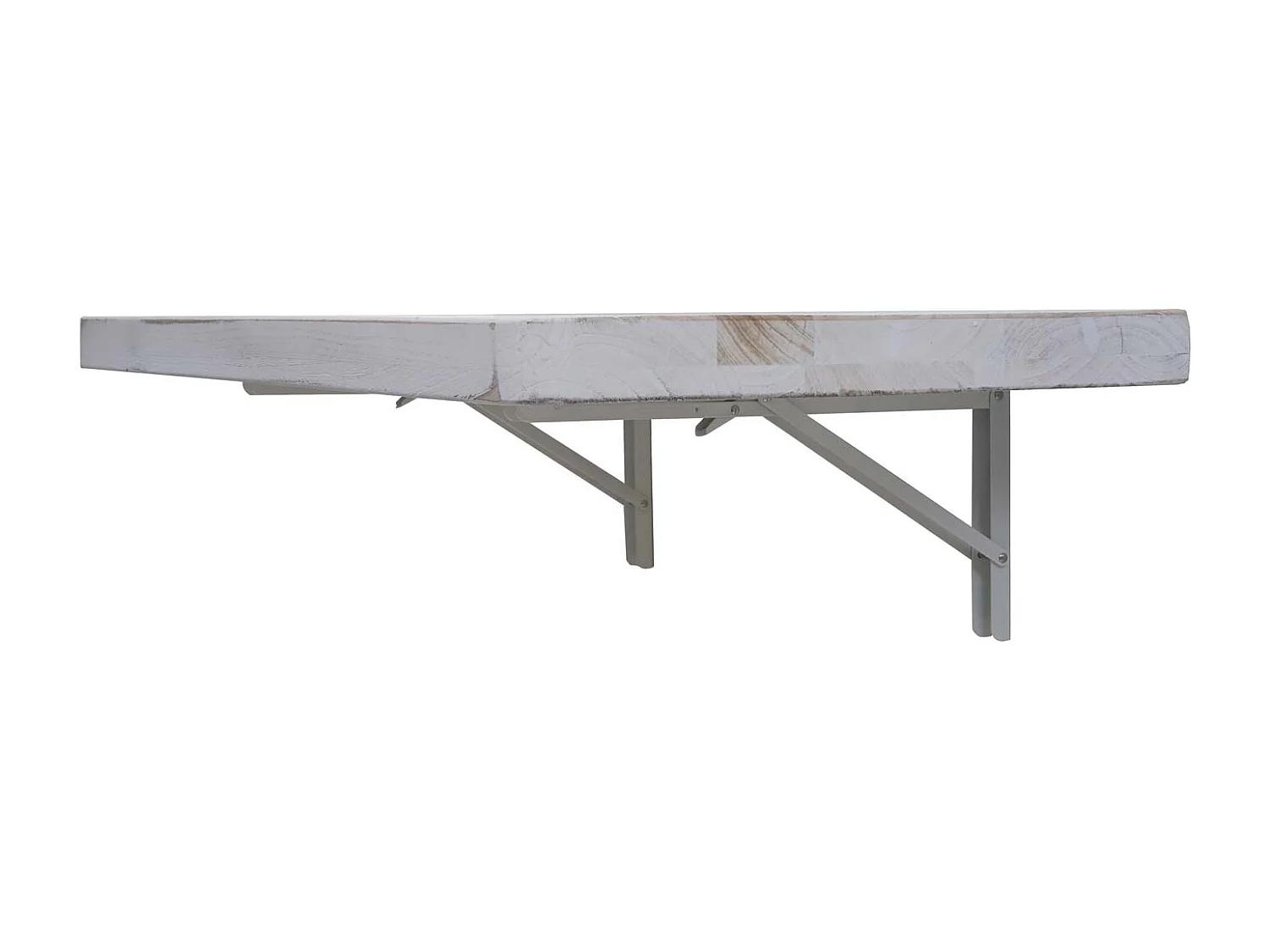 Table murale de cuisine bois blanche 120 x 60 x 5 cm 04_0005092