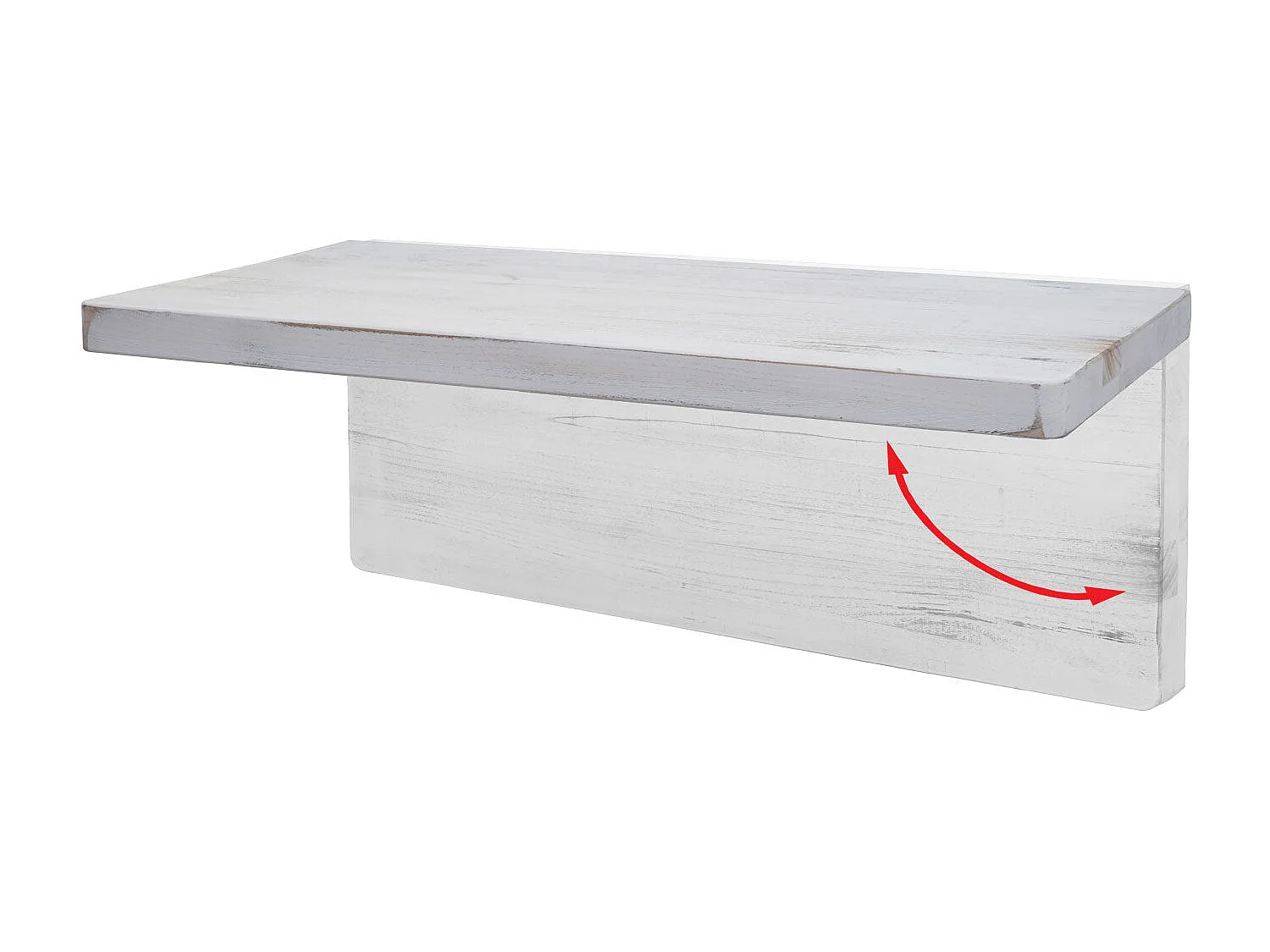 Table murale de cuisine bois blanche 120 x 60 x 5 cm 04_0005092