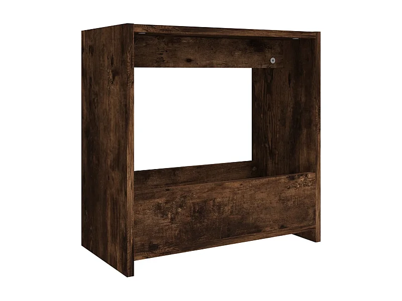 Table d'appoint bout de bois marron 50 x 26 x 50 cm DEC032387