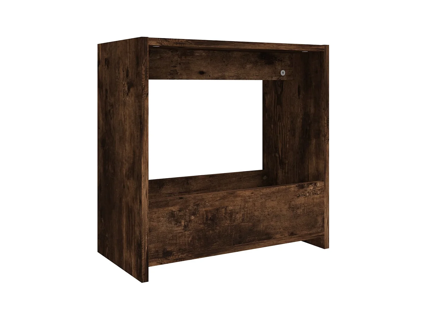 Table d'appoint bout de bois marron 50 x 26 x 50 cm DEC032387