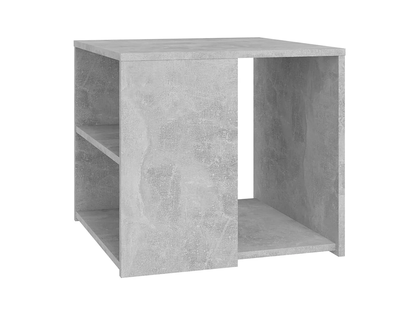 Table d'appoint bout de bois marron 50 x 50 x 45 cm DEC032458