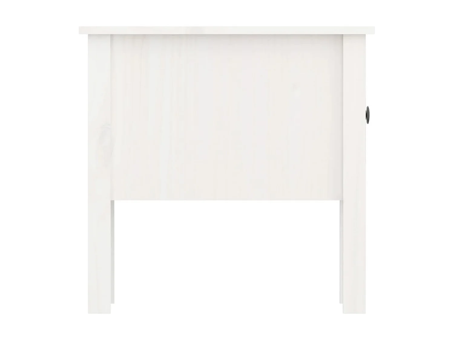 Table d'appoint chevet avec bois blanche 50 x 50 x 49 cm DEC032361