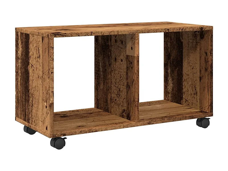 Meuble d'appoint sur roulettes bois marron 72 x 33 x 42.5 cm DEC031393