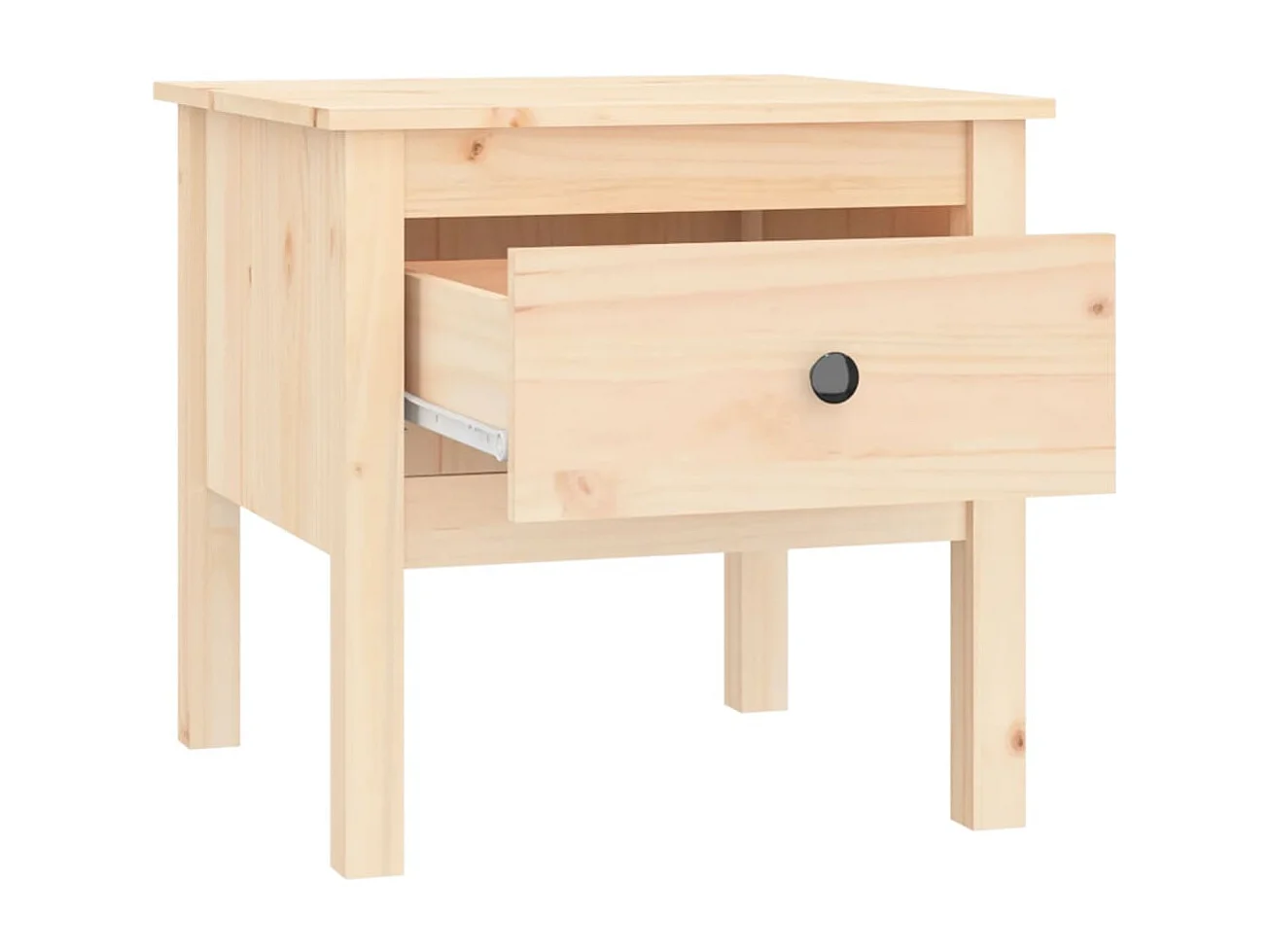 Table d'appoint chevet avec bois marron 50 x 50 x 49 cm DEC032315