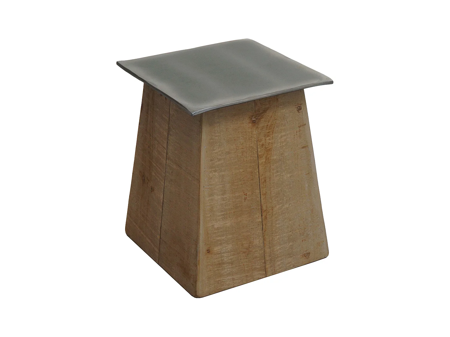 Table d'appoint support de effet bois marron 36 x 36 x 45 cm 04_0008500