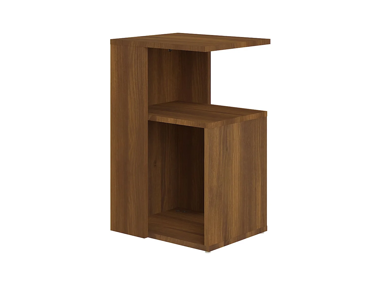 Table d'appoint bout de bois beige 36 x 30 x 56 cm DEC032398
