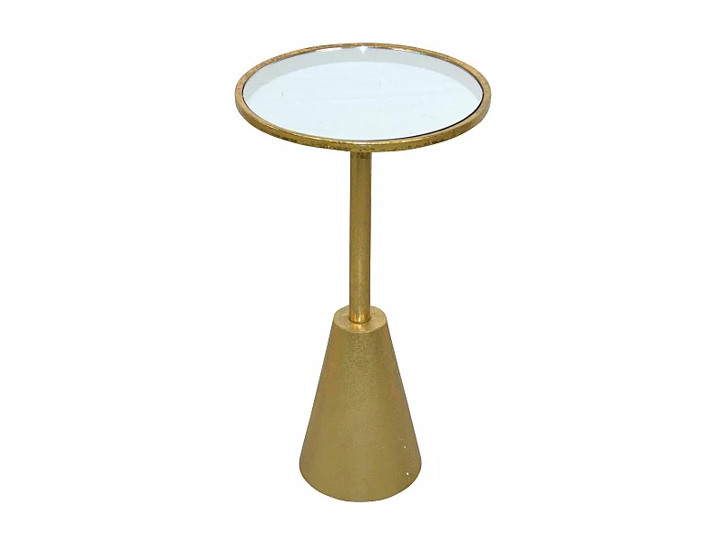 Table d'appoint rangement déco métal 35 x 35 x 65 cm MED05127