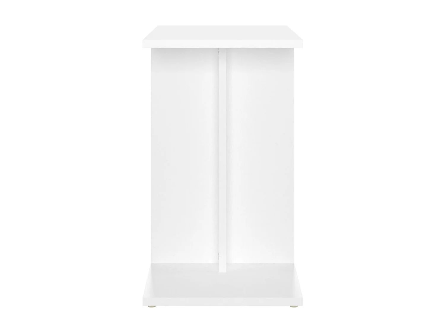Meuble d'appoint bout de bois blanche 50 x 30 x 50 cm DEC032354