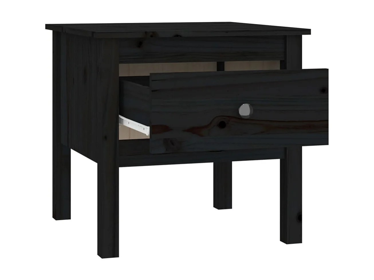 Table d'appoint chevet avec bois marron 50 x 50 x 49 cm DEC032499