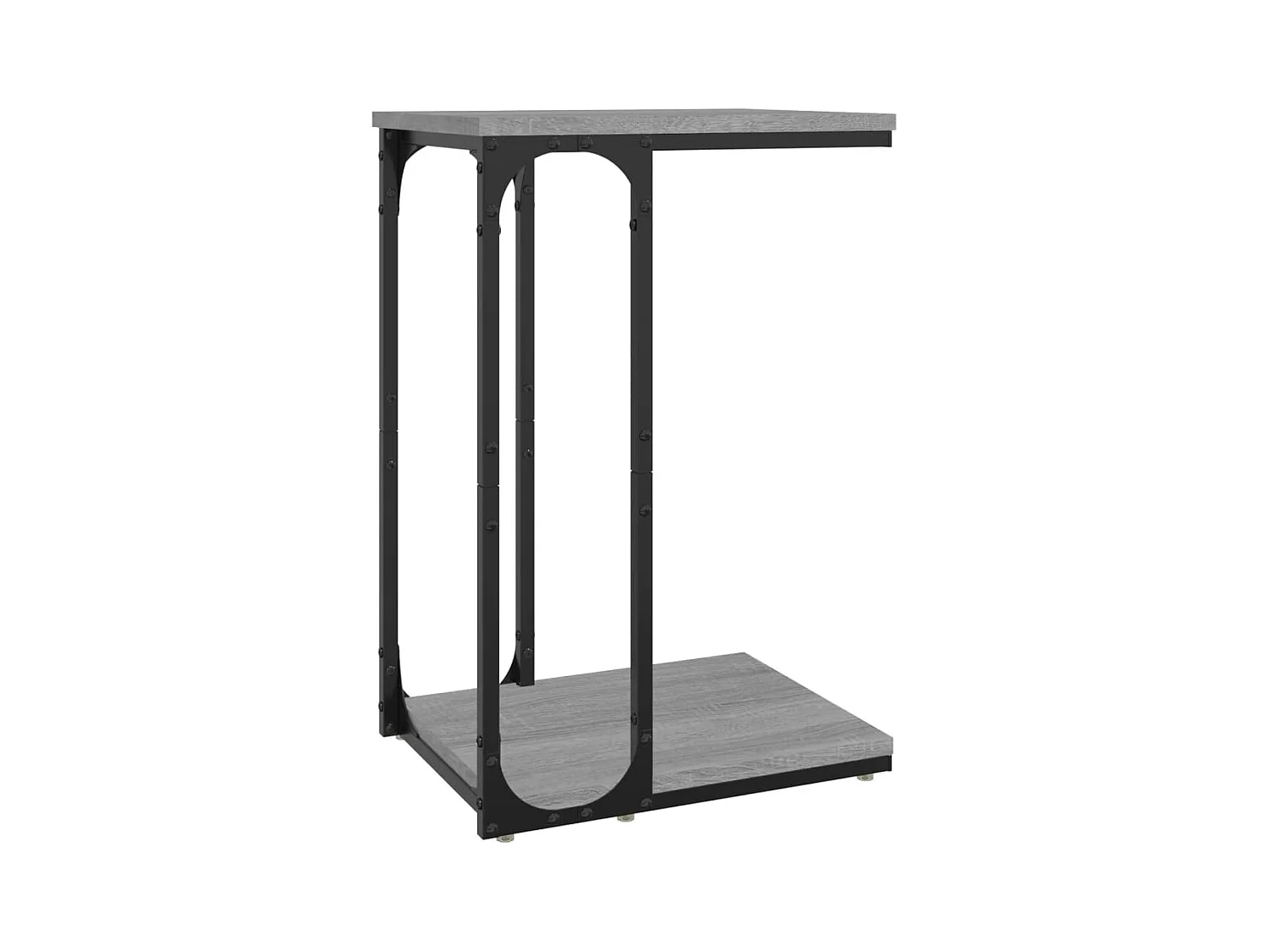 Table d'appoint bout de bois marron 40 x 30 x 60 cm DEC032525