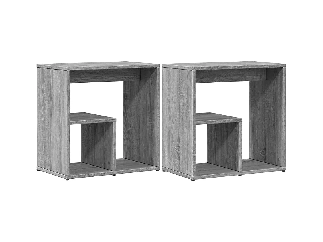 Meuble d'appoint support de bois marron 50 x 30 x 50 cm DEC032648