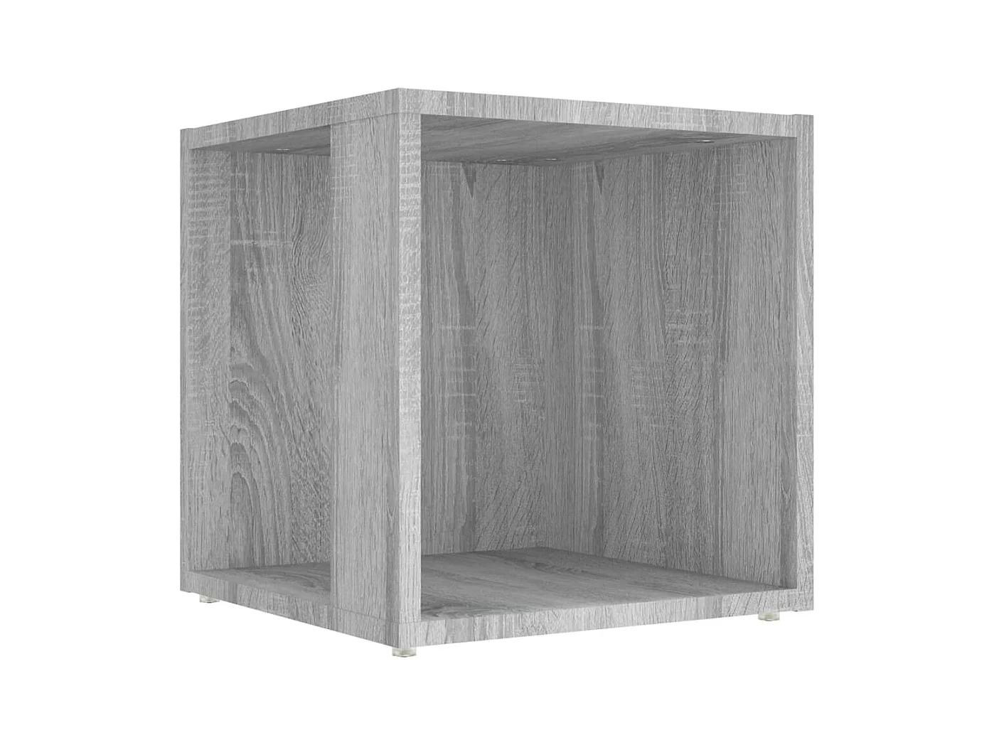 Table d'appoint meuble de bois marron 33 x 33 x 34.5 cm DEC032522