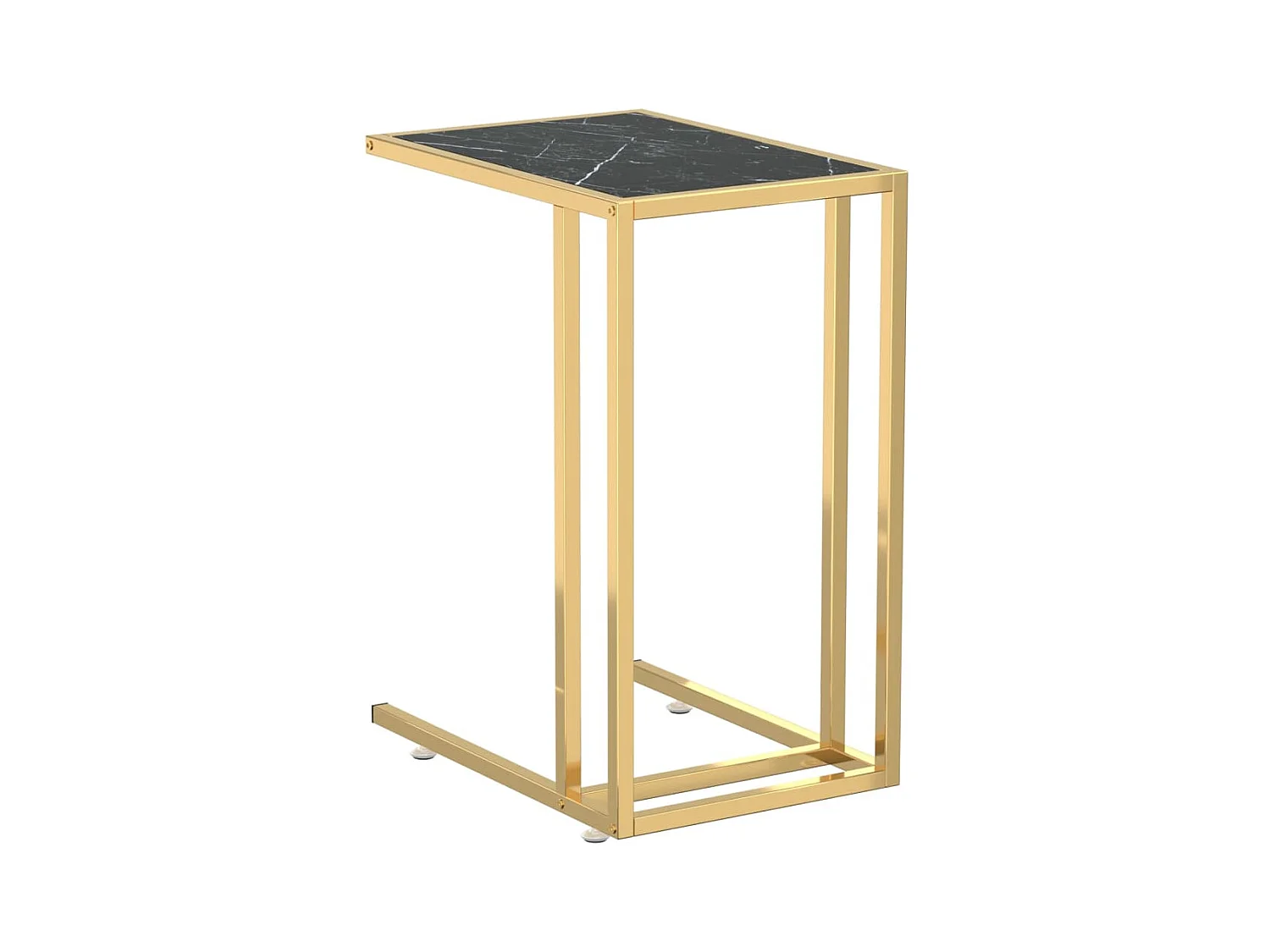 Table d'appoint table d'ordinateur verre 50 x 35 x 65 cm DEC032511