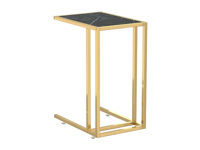 Table d'appoint table d'ordinateur verre 50 x 35 x 65 cm DEC032511