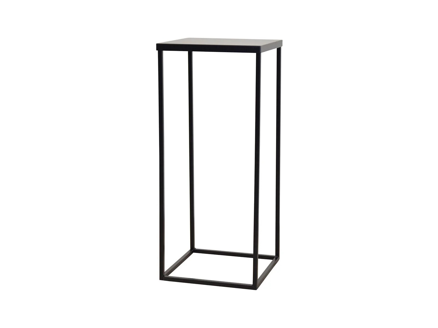 Table d'appoint en métal métal argentée 30 x 30 x 70 cm MED05125