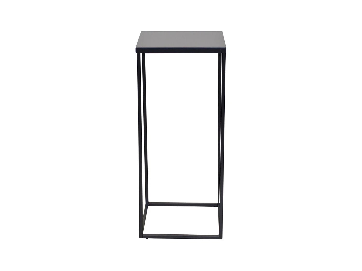 Table d'appoint en métal métal argentée 30 x 30 x 70 cm MED05125