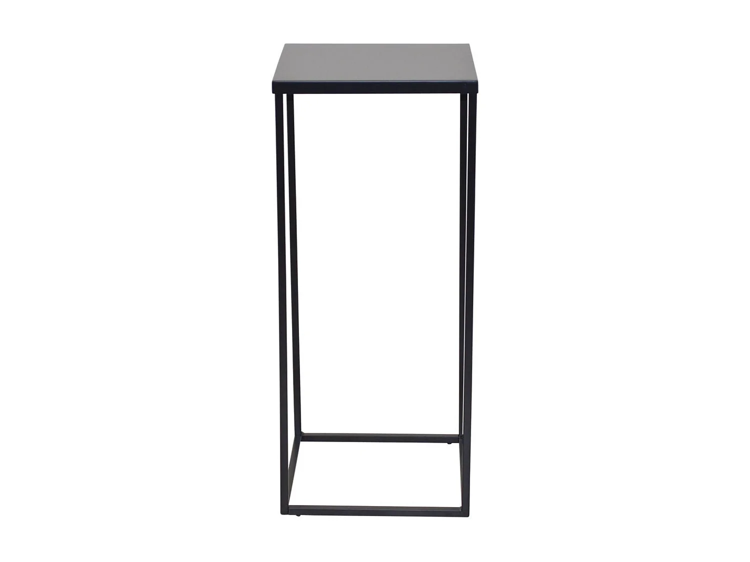 Table d'appoint en métal métal argentée 30 x 30 x 70 cm MED05125