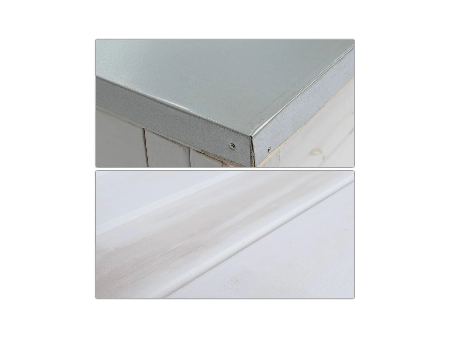 Table à plantes jardin bois blanche 79 x 18 x 108 cm 04_0008569