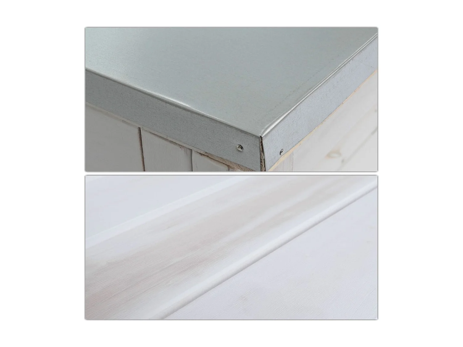 Table à plantes jardin bois blanche 79 x 18 x 108 cm 04_0008569