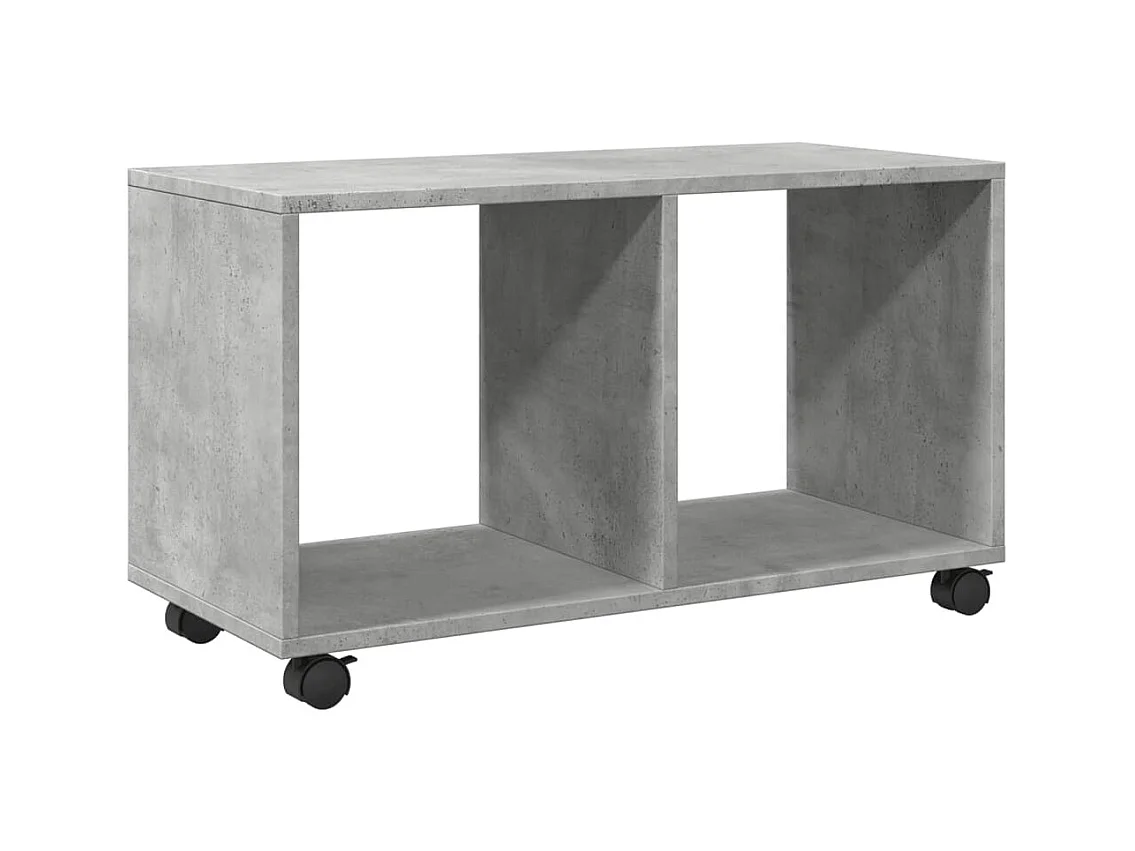 Meuble d'appoint à roulettes bois marron 72 x 33 x 42.5 cm DEC031389