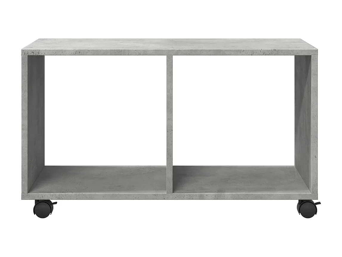 Meuble d'appoint à roulettes bois marron 72 x 33 x 42.5 cm DEC031389