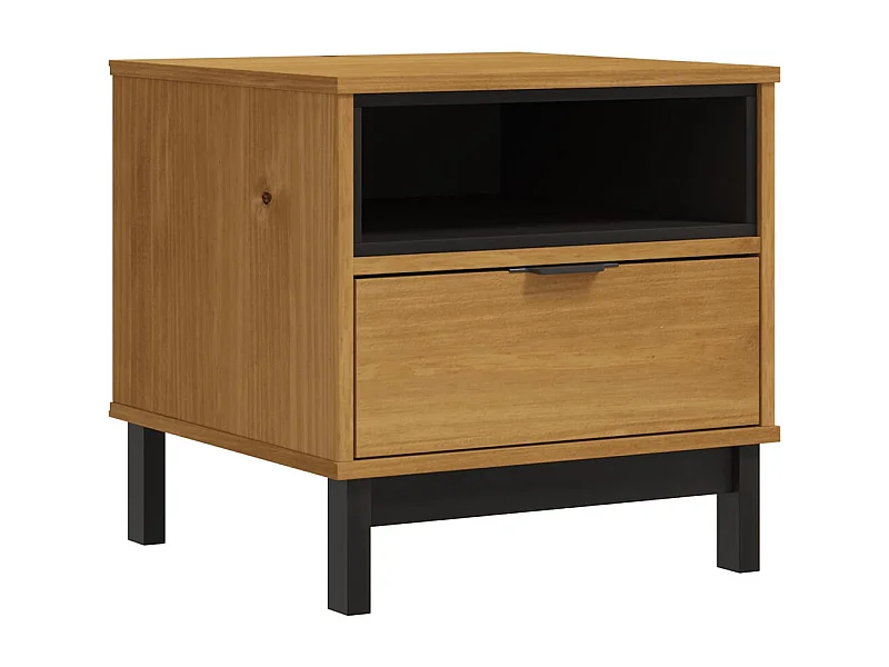 Table d'appoint table de bois marron 50 x 50 x 50 cm DEC032437