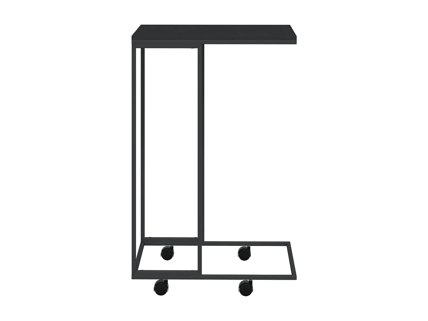 Table d'appoint en forme bois marron 40 x 30 x 63.5 cm DEC031296