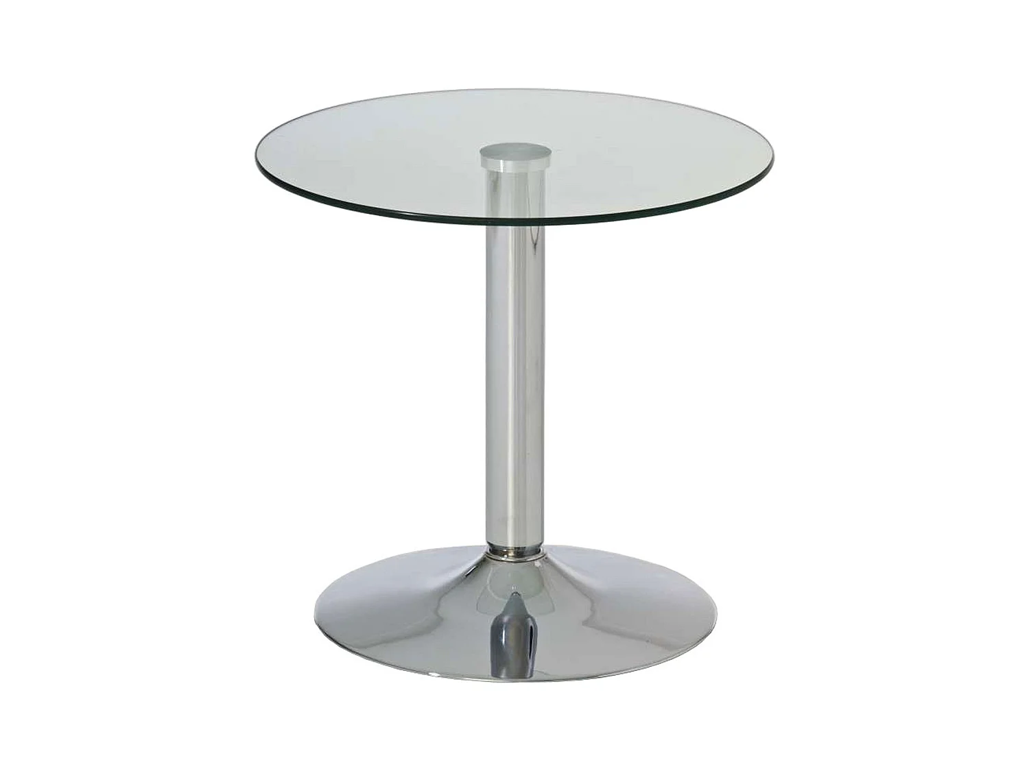 Table d'appoint avec verre métal 50 x 50 x 48 cm 10_0005518