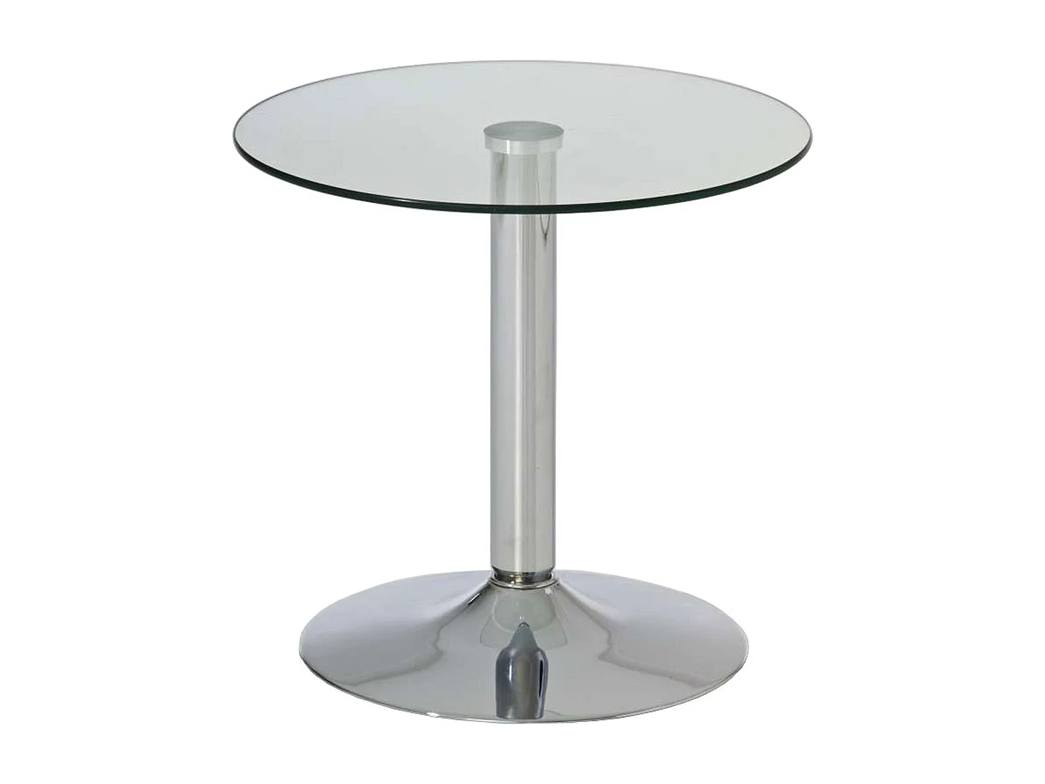 Table d'appoint avec verre métal 50 x 50 x 48 cm 10_0005518