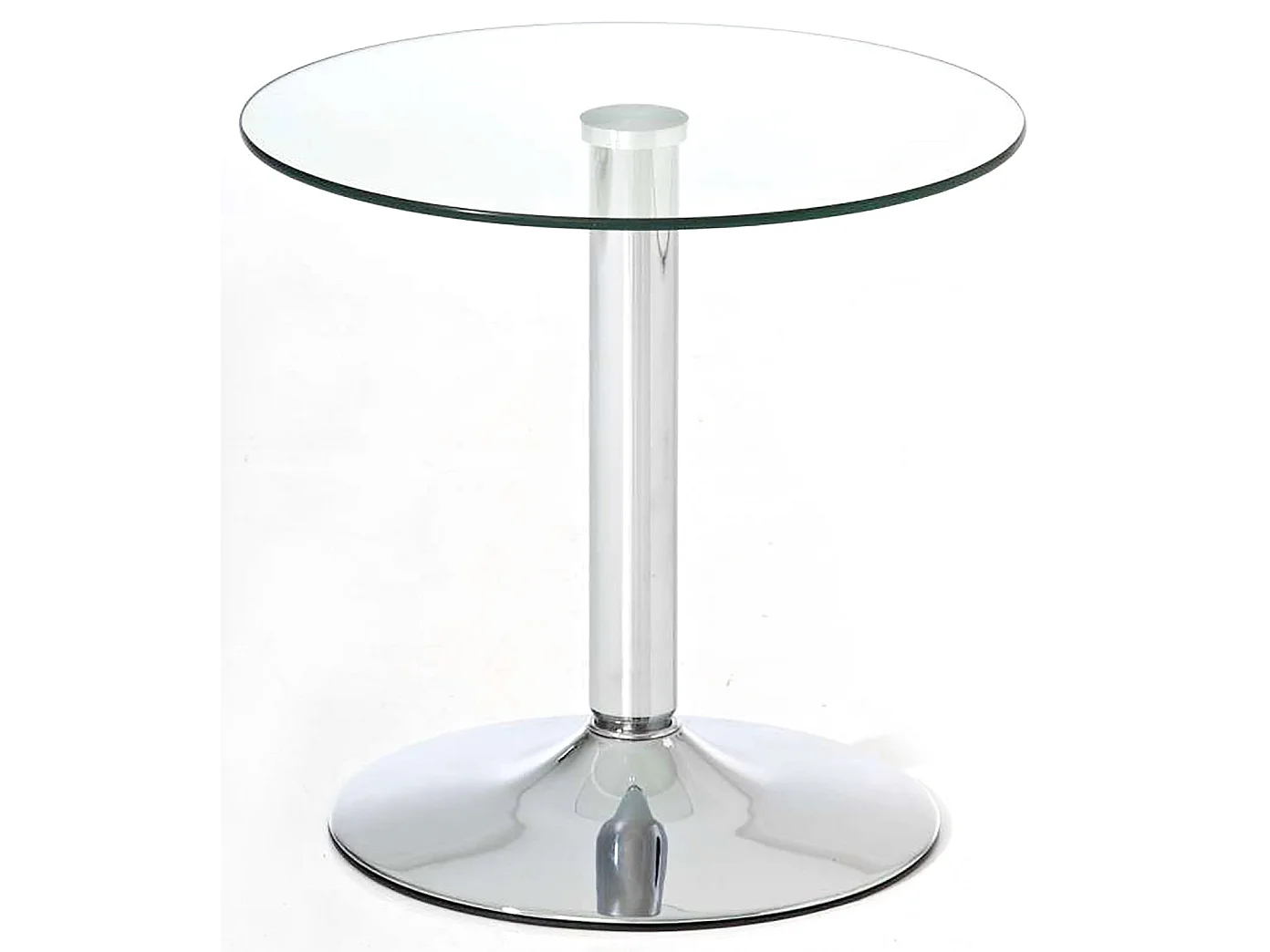 Table d'appoint avec verre métal 50 x 50 x 48 cm 10_0005518