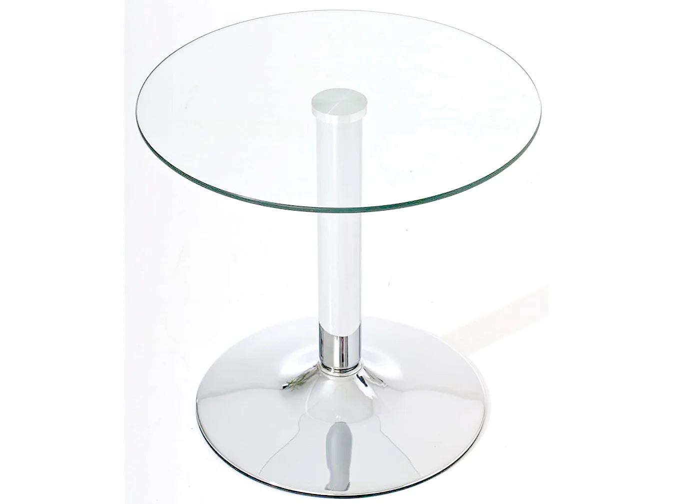 Table d'appoint avec verre métal 50 x 50 x 48 cm 10_0005518