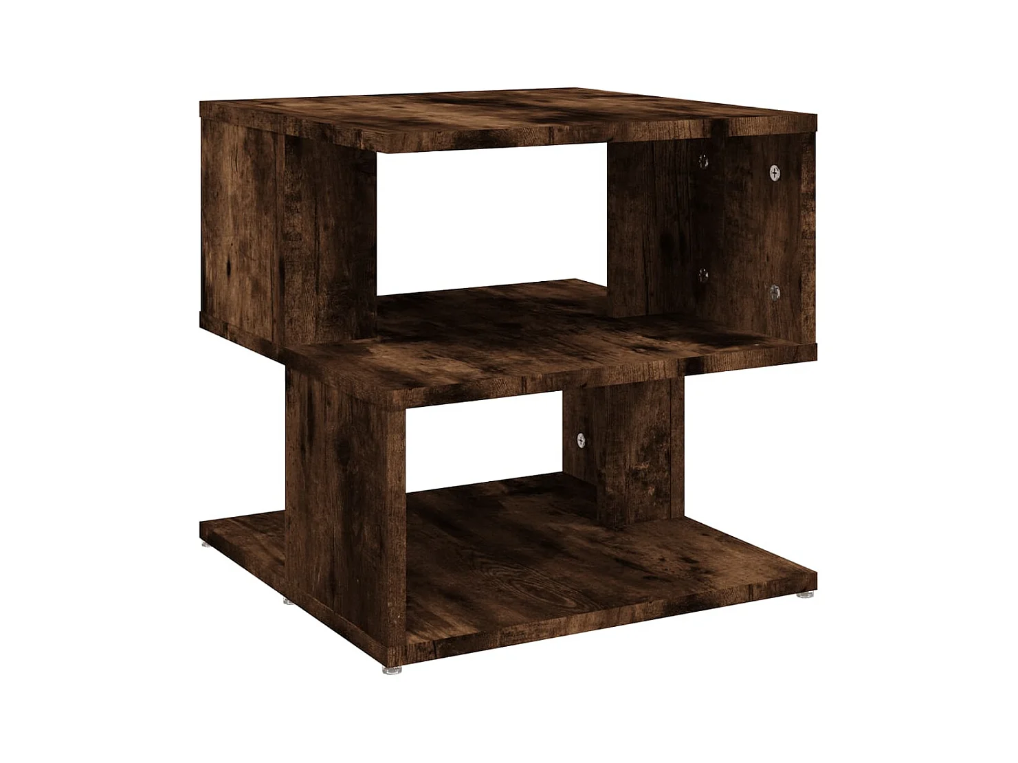Table d'appoint bout de bois marron 40 x 40 x 40 cm DEC032385