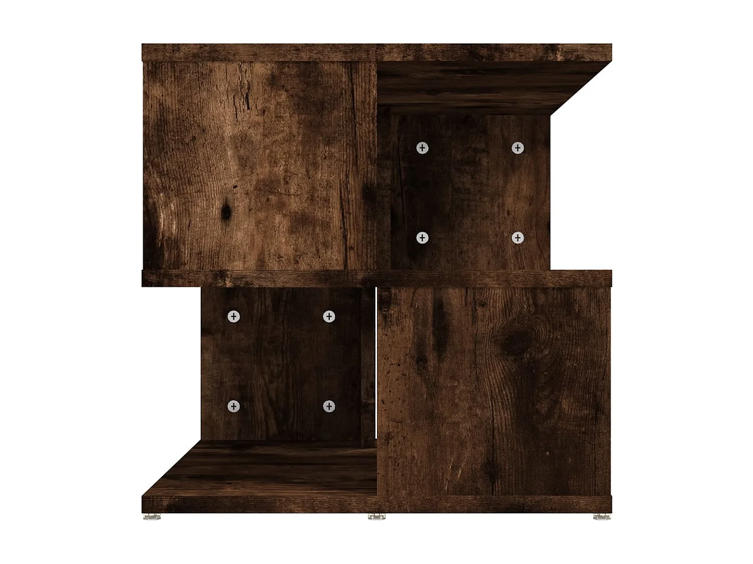 Table d'appoint bout de bois marron 40 x 40 x 40 cm DEC032385