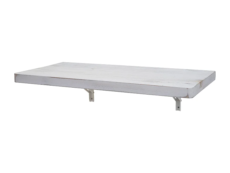 Table murale de cuisine bois blanche 100 x 50 x 5 cm 04_0005090