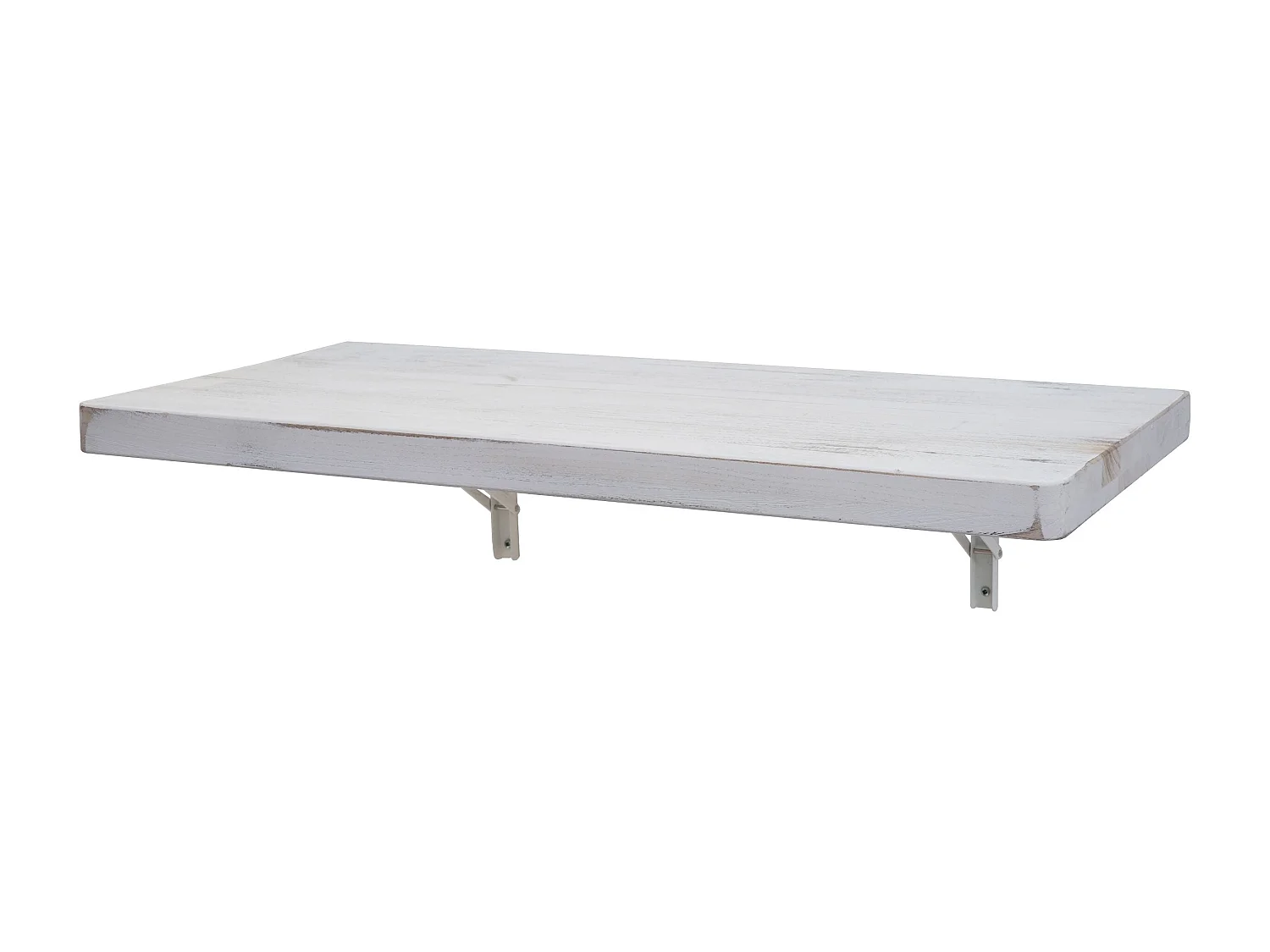 Table murale de cuisine bois blanche 100 x 50 x 5 cm 04_0005090