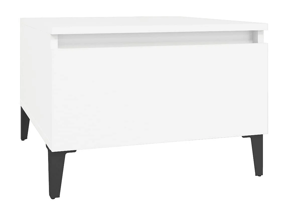 Lot de 2 tables bois blanche 50 x 46 x 35 cm DEC032615