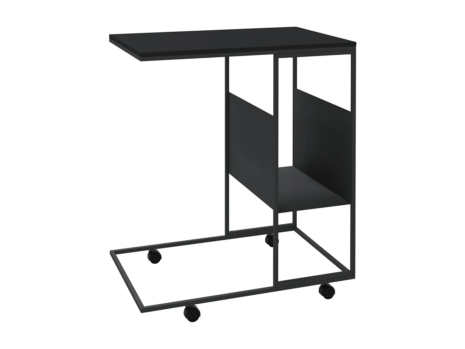 Table d'appoint en forme bois marron 55 x 36 x 63.5 cm DEC031300